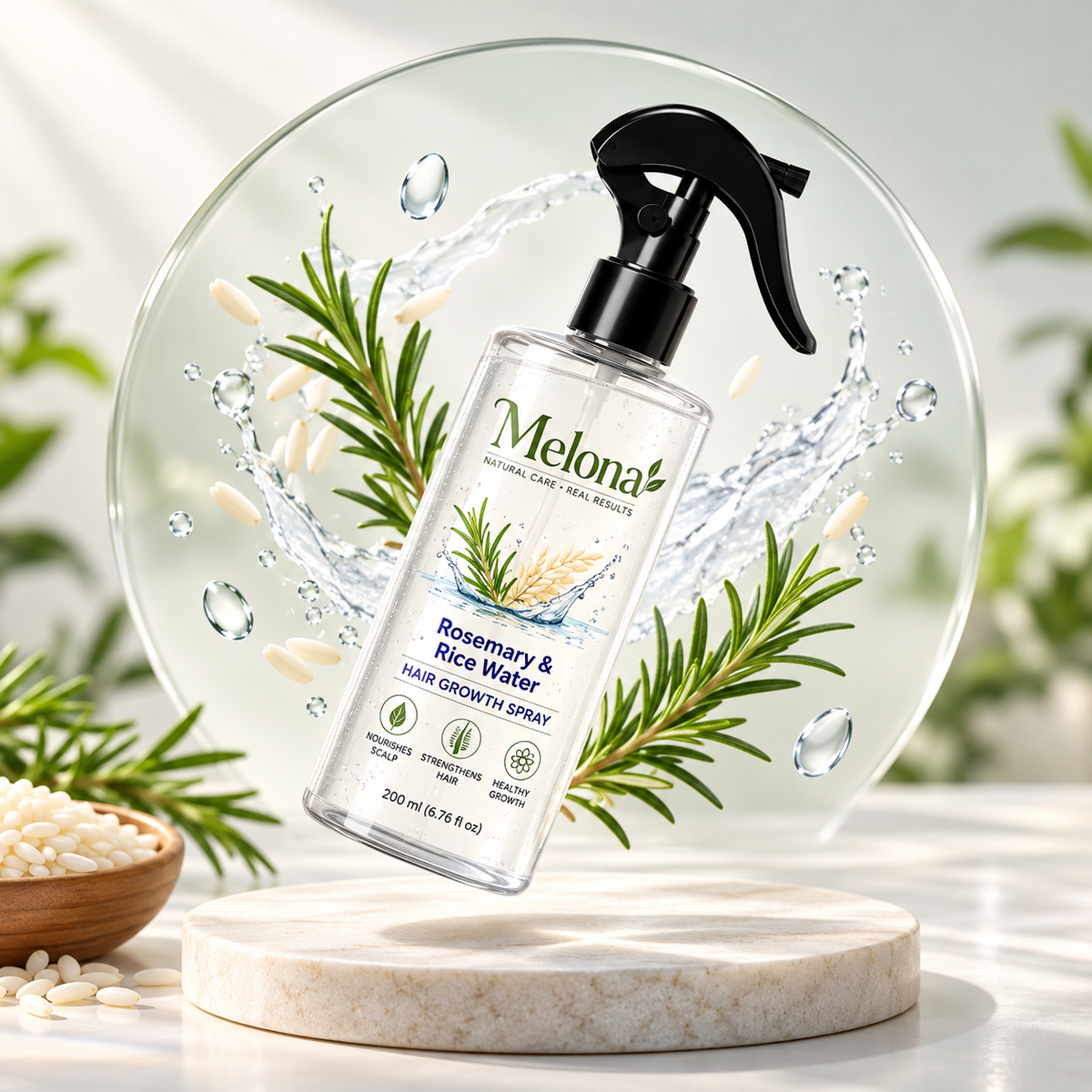 Rosemary Rice Water Hair Spray 200Ml